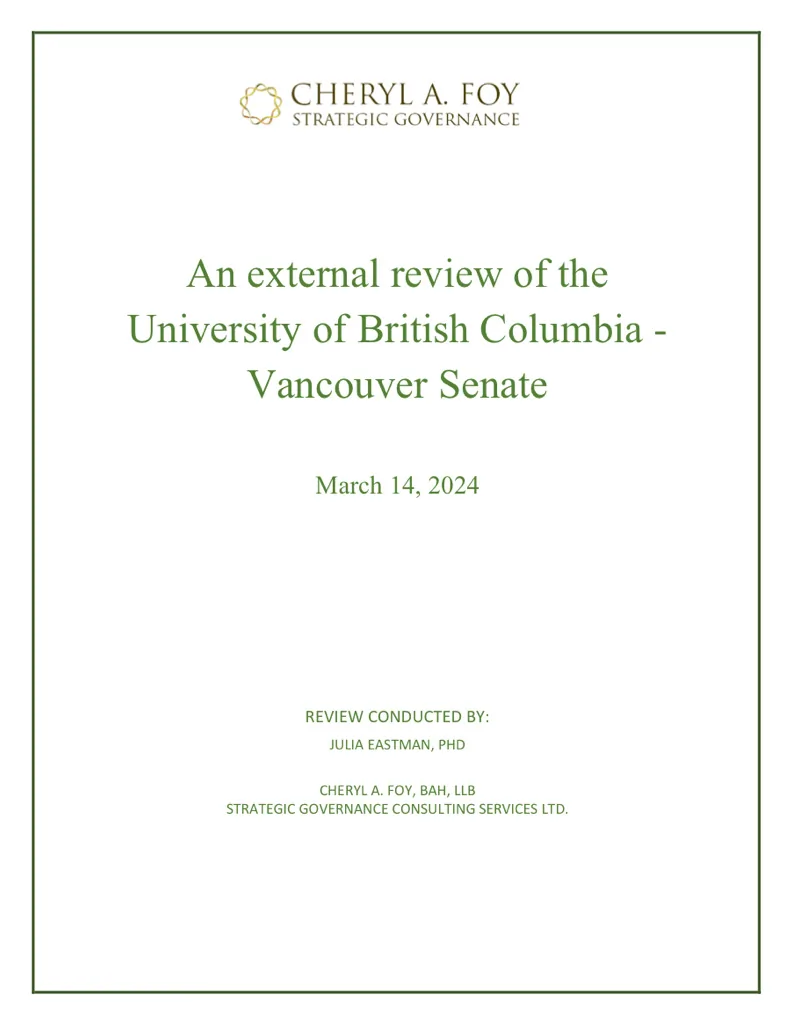 University of British Columbia Senate